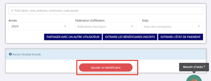 Ajouter un bénéficiaire sur Le Compte Asso